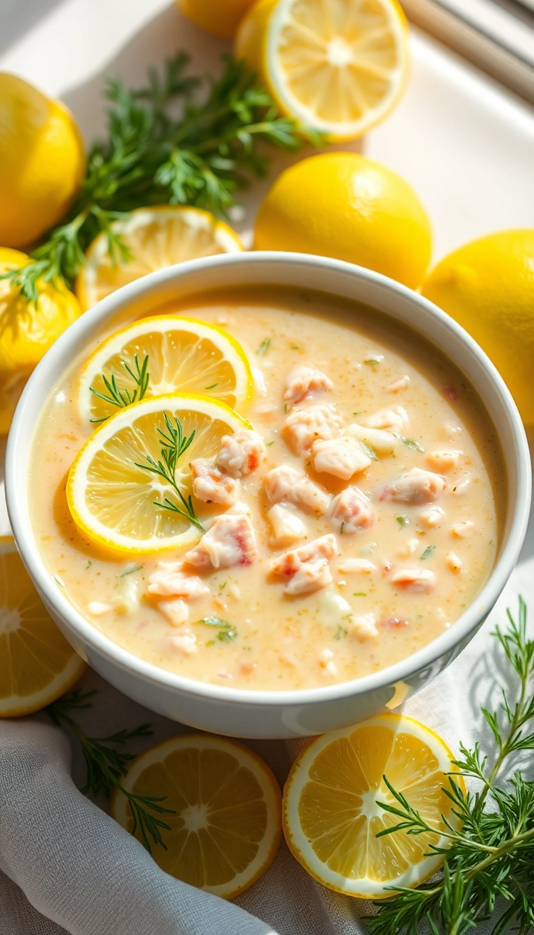 20 Creamy Chicken and Wild Rice Soup Ideas That Will Warm Your Soul! - 7. Lemon Zest Creamy Chicken and Wild Rice Soup