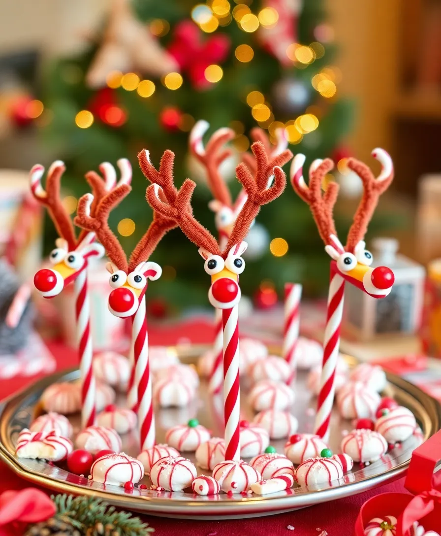 20 Festive Christmas Crafts You Can Make with the Kids (Get Inspired by #9!) - 16. Candy Cane Reindeer