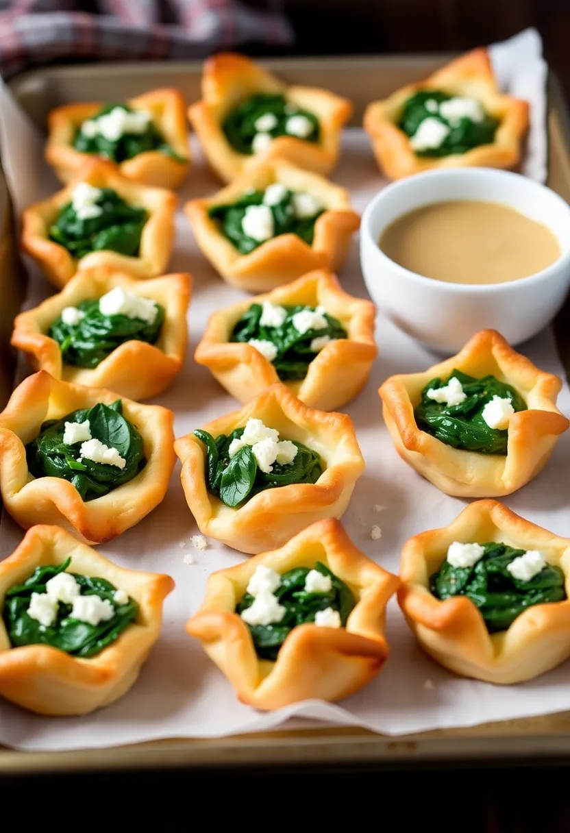 Easy Appetizer Recipes: 30 Quick and Tasty Dishes Everyone Will Love! - 13. Spinach and Feta Puff Pastry Bites