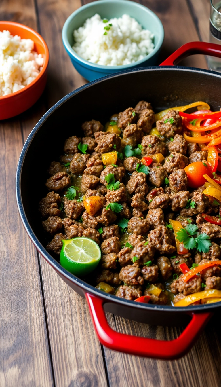 19 Quick and Easy Dinner Recipes with Ground Beef That Will Save Your Evenings! - 1. One-Pan Beef and Veggie Skillet