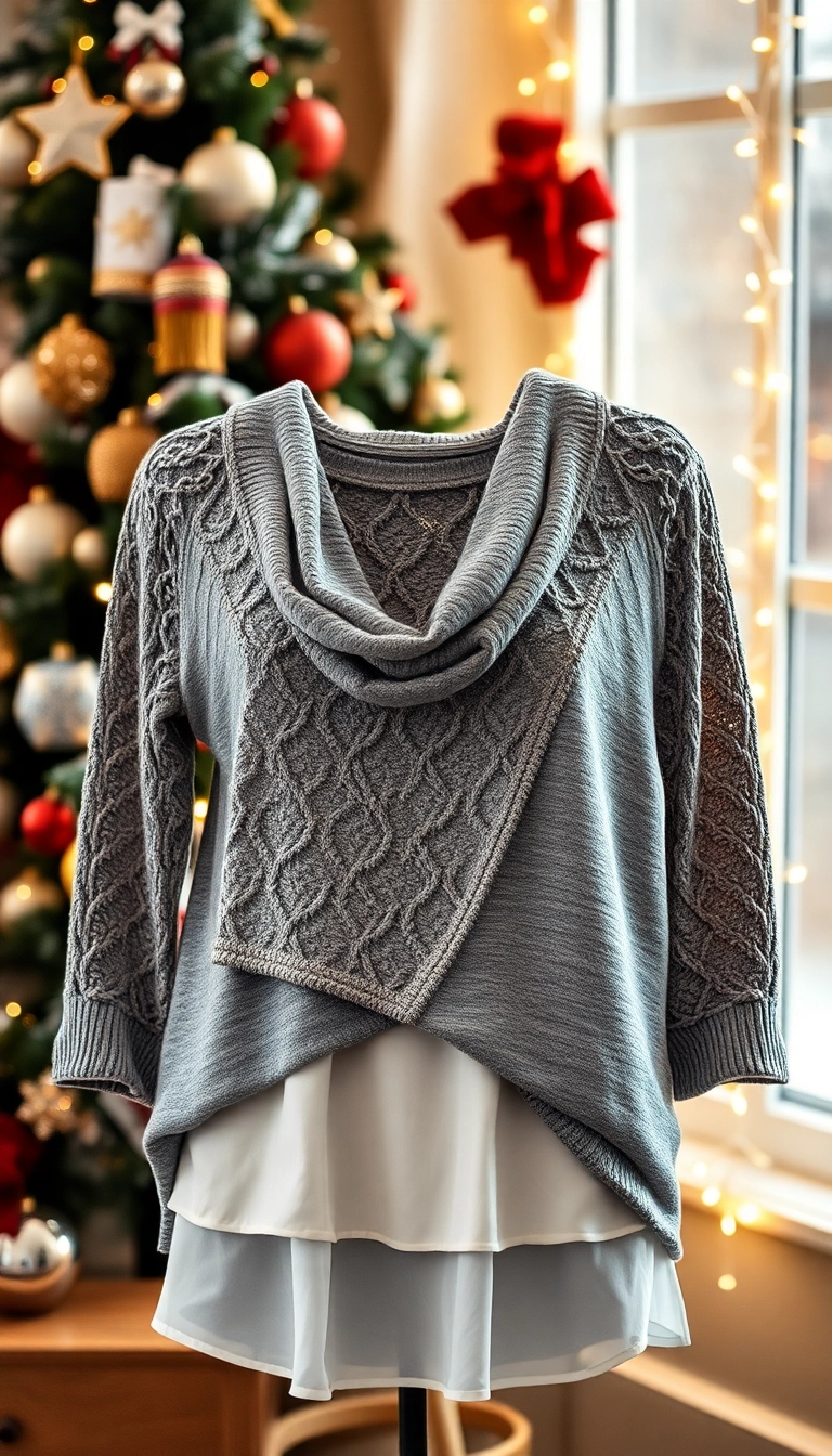 21 Trendy Holiday Tops You Need in Your Wardrobe This Christmas (Don’t Miss #7!) - 16. Layered Tops