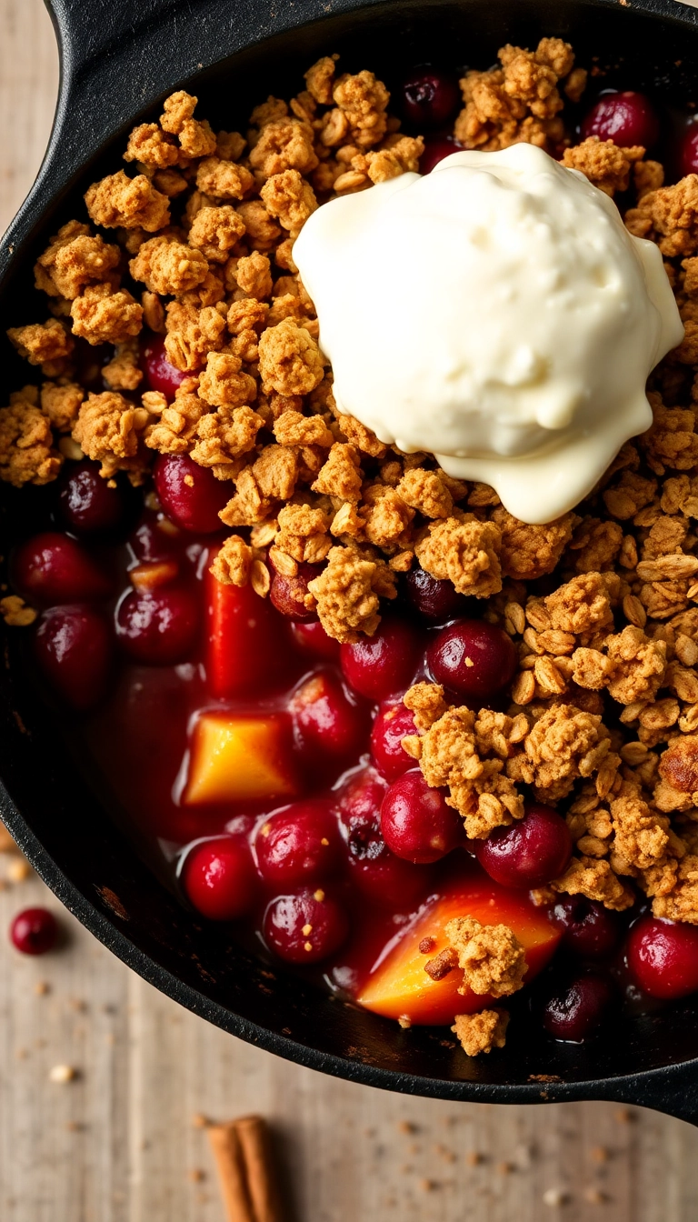 21 Irresistible Cranberry Dessert Recipes You’ll Want to Make This Holiday Season! - 6. Cranberry Apple Crisp