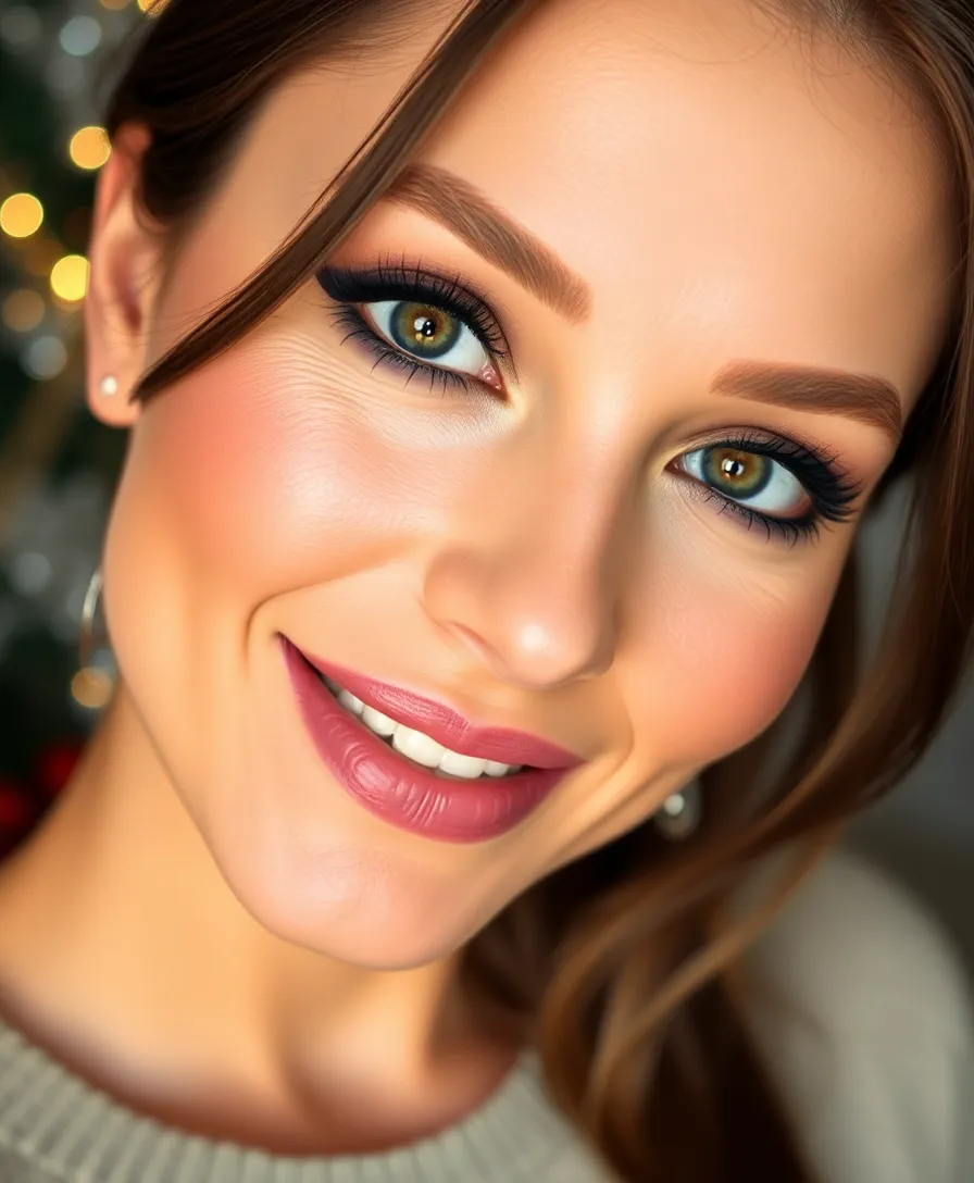 10 Natural Holiday Makeup Looks That Are Effortlessly Beautiful (You’ll Love #7!) - 2. Soft Smoky Eyes