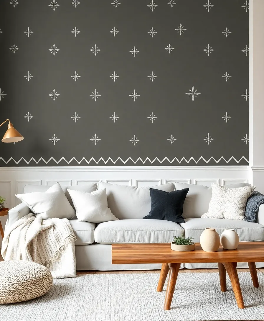 15 Adorable Christmas Wallpapers to Transform Your Living Room into a Winter Wonderland! - 14. Cozy Scandinavian Patterns