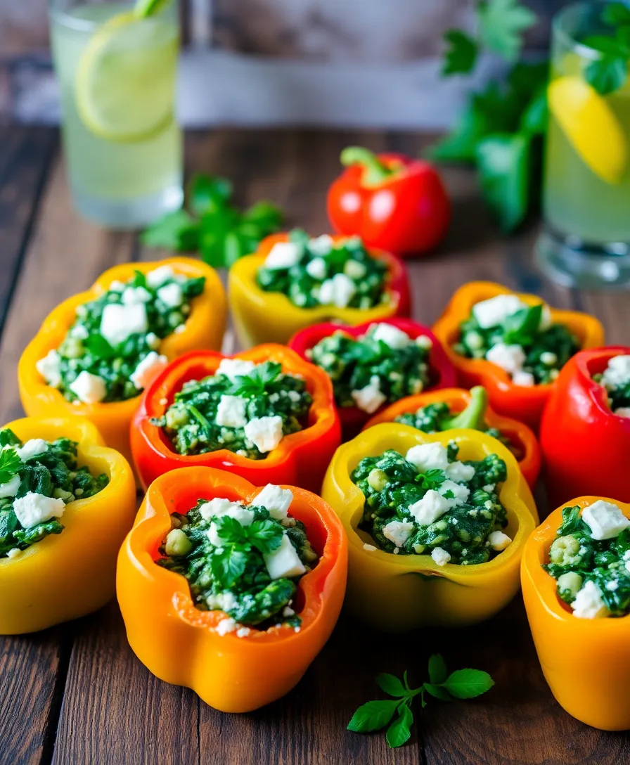 20 Meal Prep Magic: Weeknight Recipes Inspo for Stress-Free Cooking - 7. Spinach and Feta Stuffed Peppers