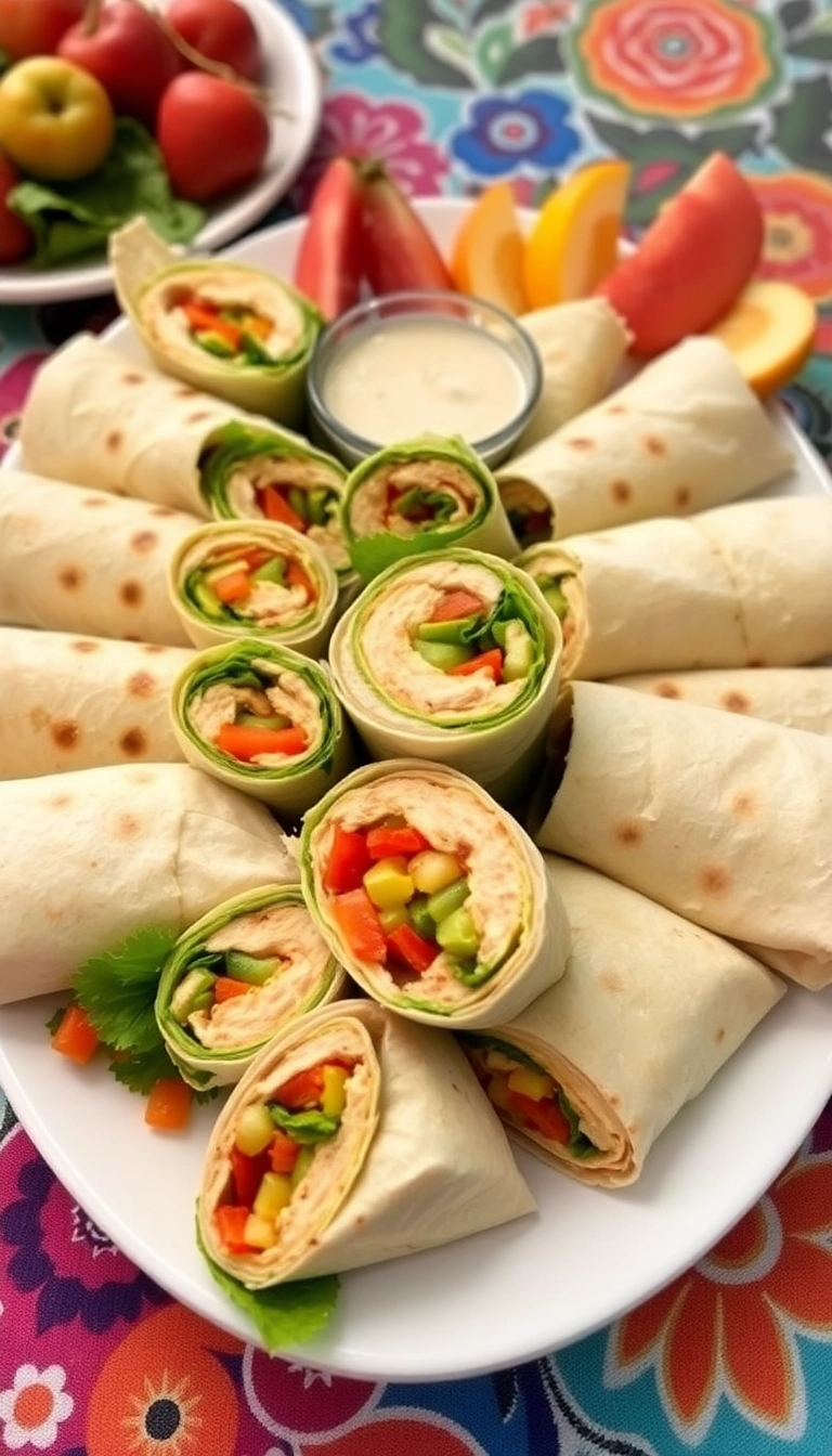 18 Healthy Dinner Recipes for Weight Loss That Taste Incredible! - 15. Grilled Vegetable and Hummus Wraps