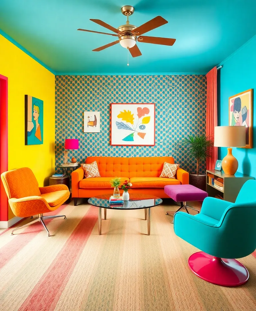 17 Stunning Living Room Makeovers Under $500 (You Won't Believe #8!) - 5. Retro Revival