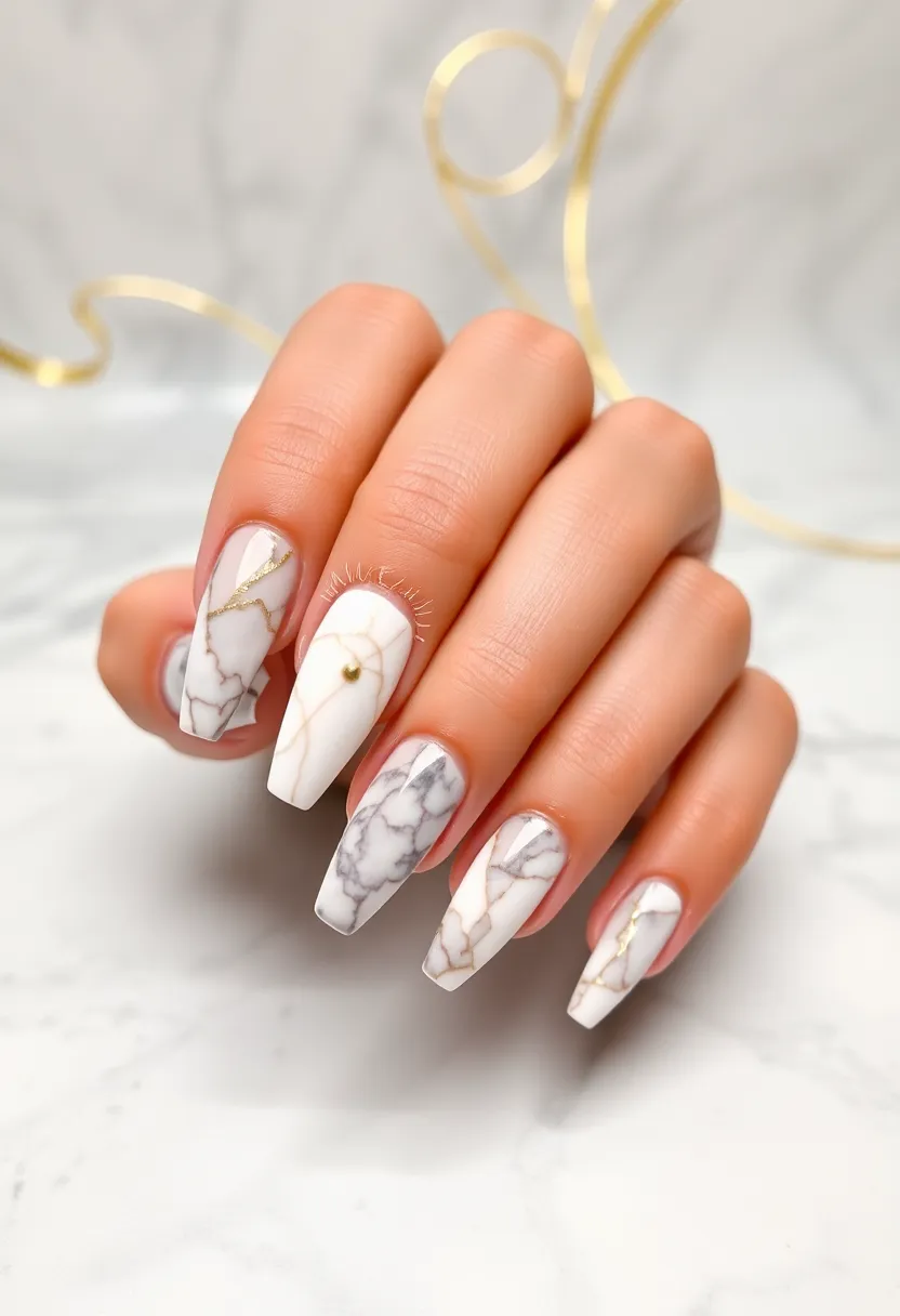 Join the 15-Day January Nails Challenge: 15 Days of Fun Nail Designs! - Day 7: Elegant Marble