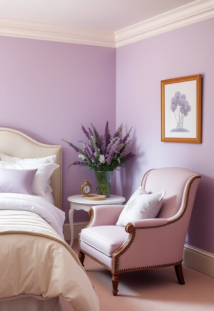 19 Gorgeous Mid-Century Modern Color Palettes That Will Inspire Your Next Project (You’ll Love #10!) - 11. Soft Lavender and Cream