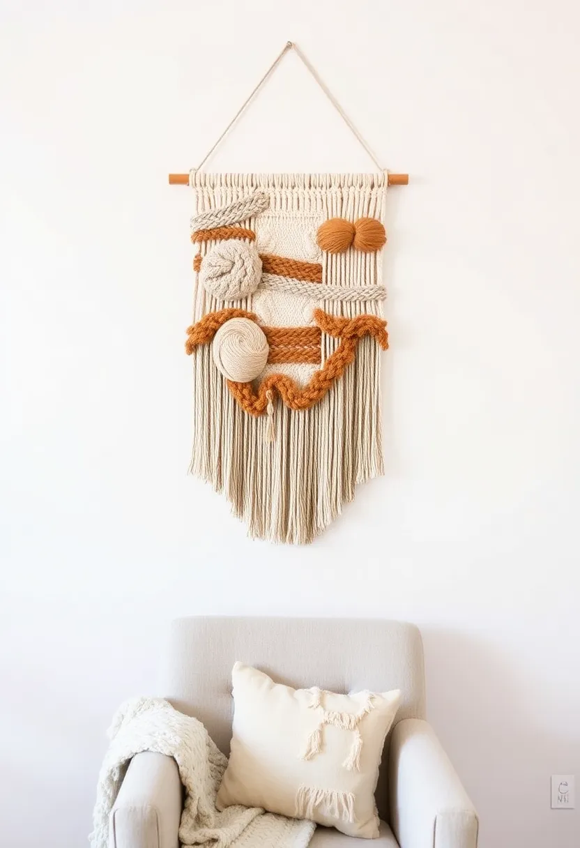 25 DIY Home Decor Projects That'll Transform Your Space (Even Your Cat Could Do #8!) - 11. Woven Wall Hanging