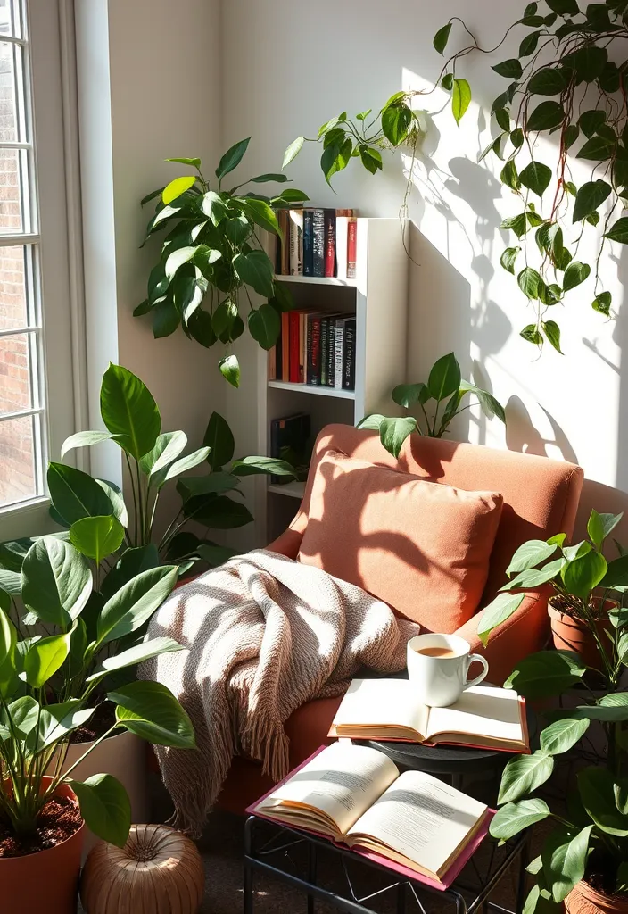 15 Creative Ways to Use Plants in Your Home Decor (Prepare to Be Inspired!) - 1. Create a Cozy Reading Nook with Plants