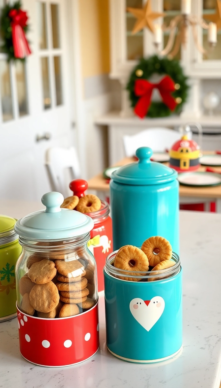 19 Nostalgic Vintage Christmas Decor Inspirations That Will Transport You Back in Time (#9 Is a Must-See!) - 14. Retro Cookie Jars