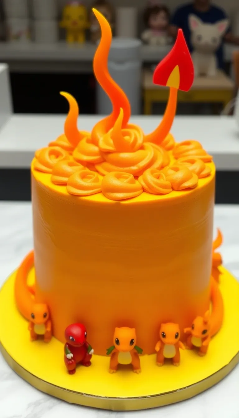 12 Must-Have Pokemon Cake Ideas for the Ultimate Themed Party (Your Guests Will Be Jealous!) - 3. Charmander Cake