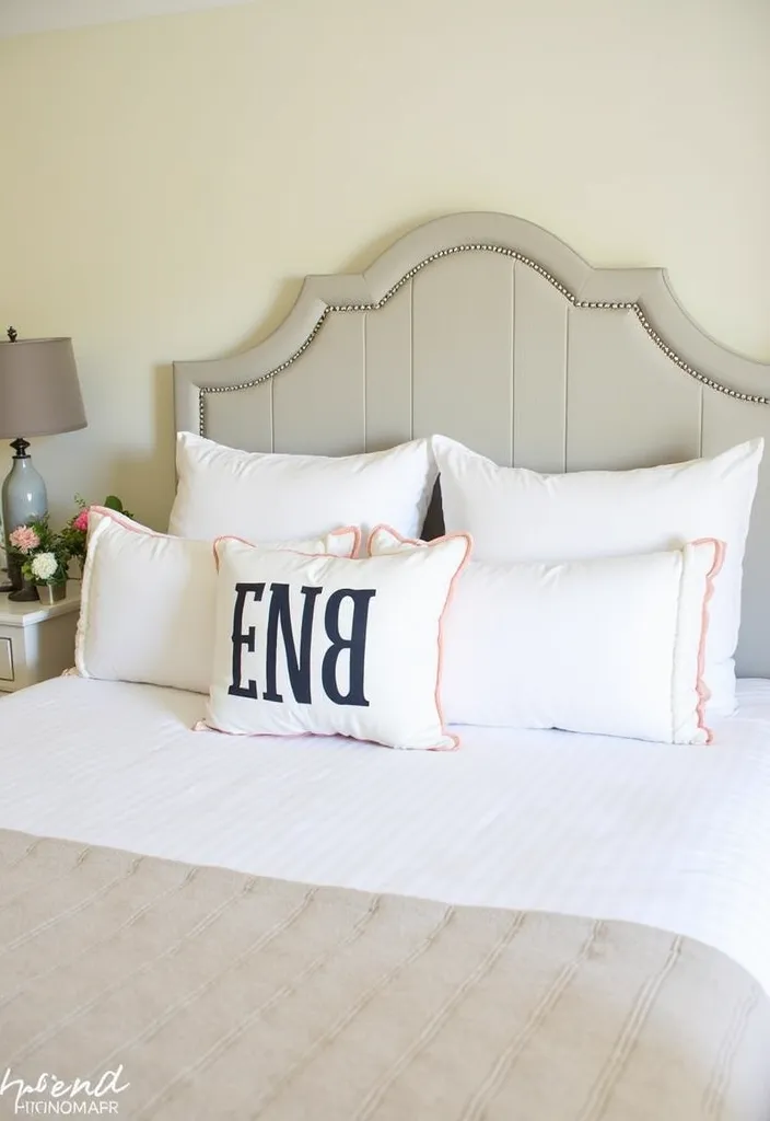 19 Bead Board Headboard Ideas That’ll Elevate Your Bedroom (You Won't Believe #8!) - 13. Bead Board with Monogrammed Touches