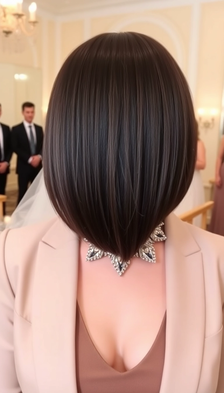 22 Chic Medium Hairstyles for the Mother of the Groom You Won't Believe Exist! - 5. Sleek Straight Hair