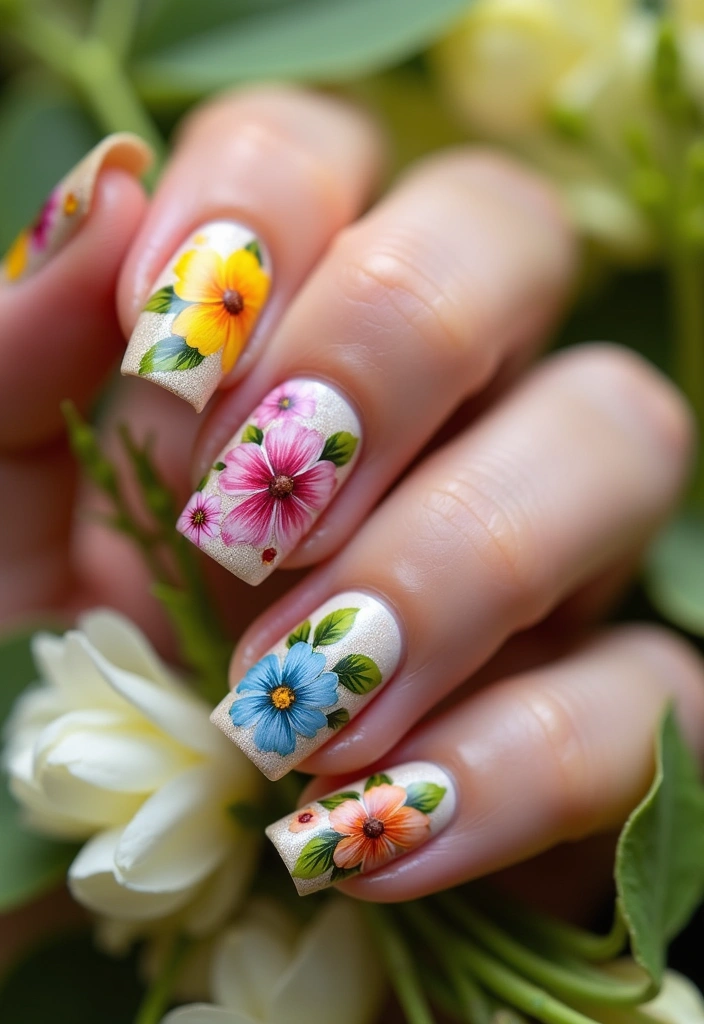 These 10 Spring 2025 Nail Designs Will Instantly Elevate Your Style Game! - 2. Floral Frenzy