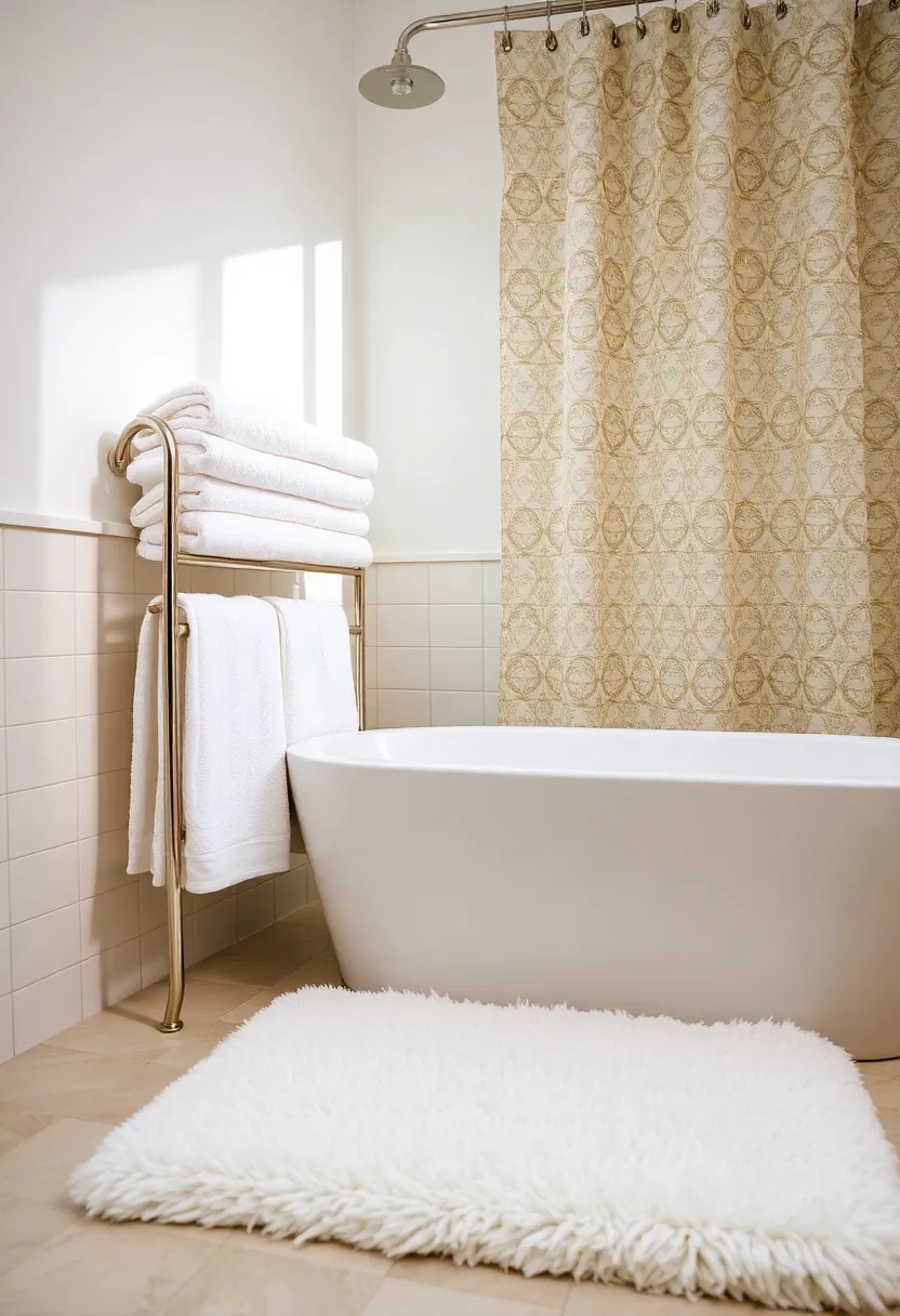 Fightssssssssssssssssss Bathroom: Transform Your Space with These 10 Ideas! - 4. Luxurious Textiles