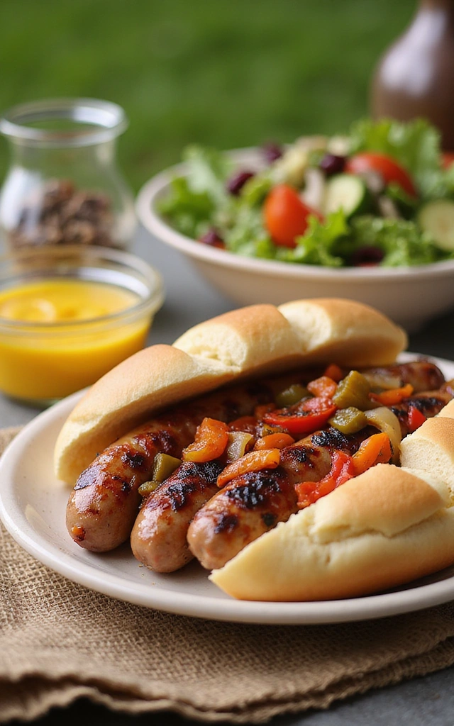 18 Easy Grilling Recipes That Will Make Your Summer Cookouts Legendary! - 13. Grilled Sausages with Peppers and Onions