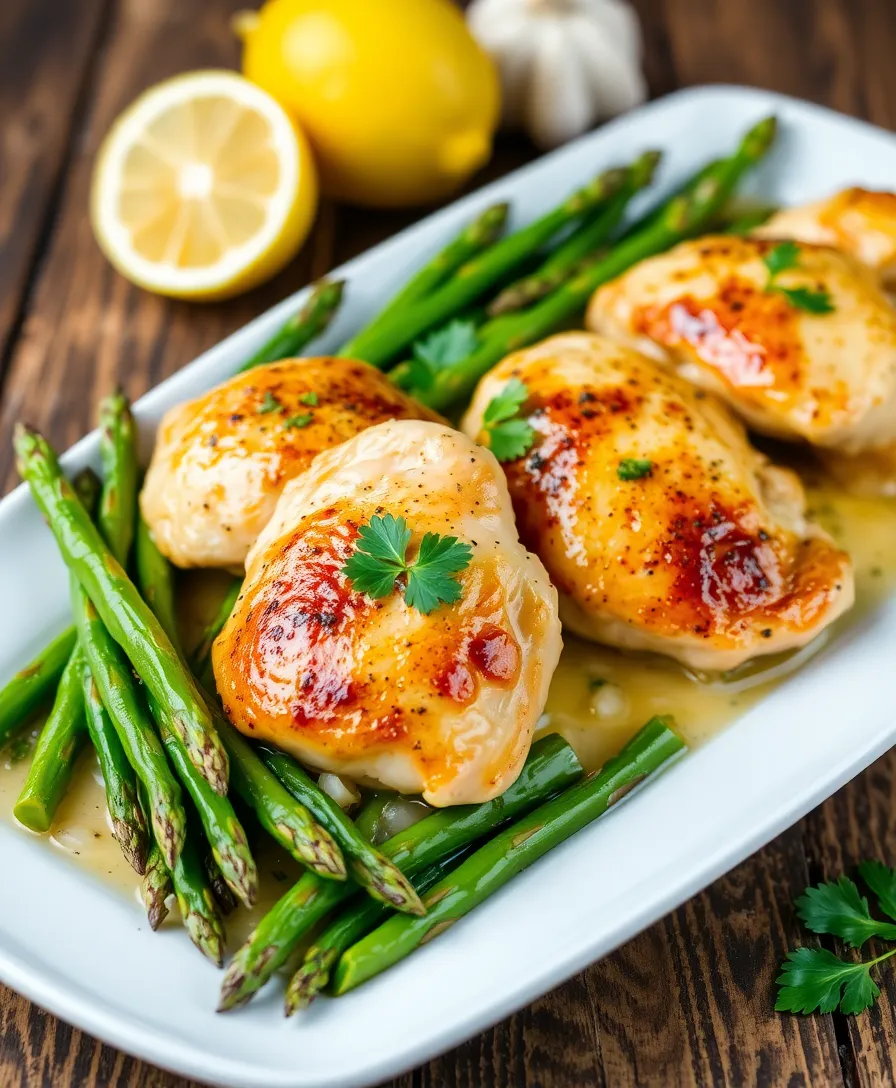 10 Weeknight Recipes That'll Save You from Dinner Drama (You Won't Believe #5!) - 1. One-Pan Lemon Garlic Chicken and Asparagus