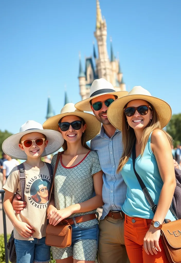 15 Fun Disney Park Outfits for Every Family Adventure (You’ll Love #10!) - 12. Stylish Sun Protection