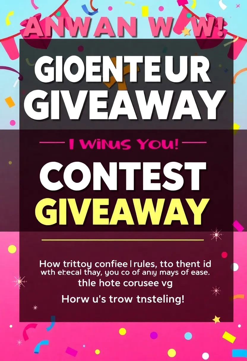 15 Content Creation Hacks for Social Media That'll Skyrocket Your Engagement! - 10. Host Contests and Giveaways