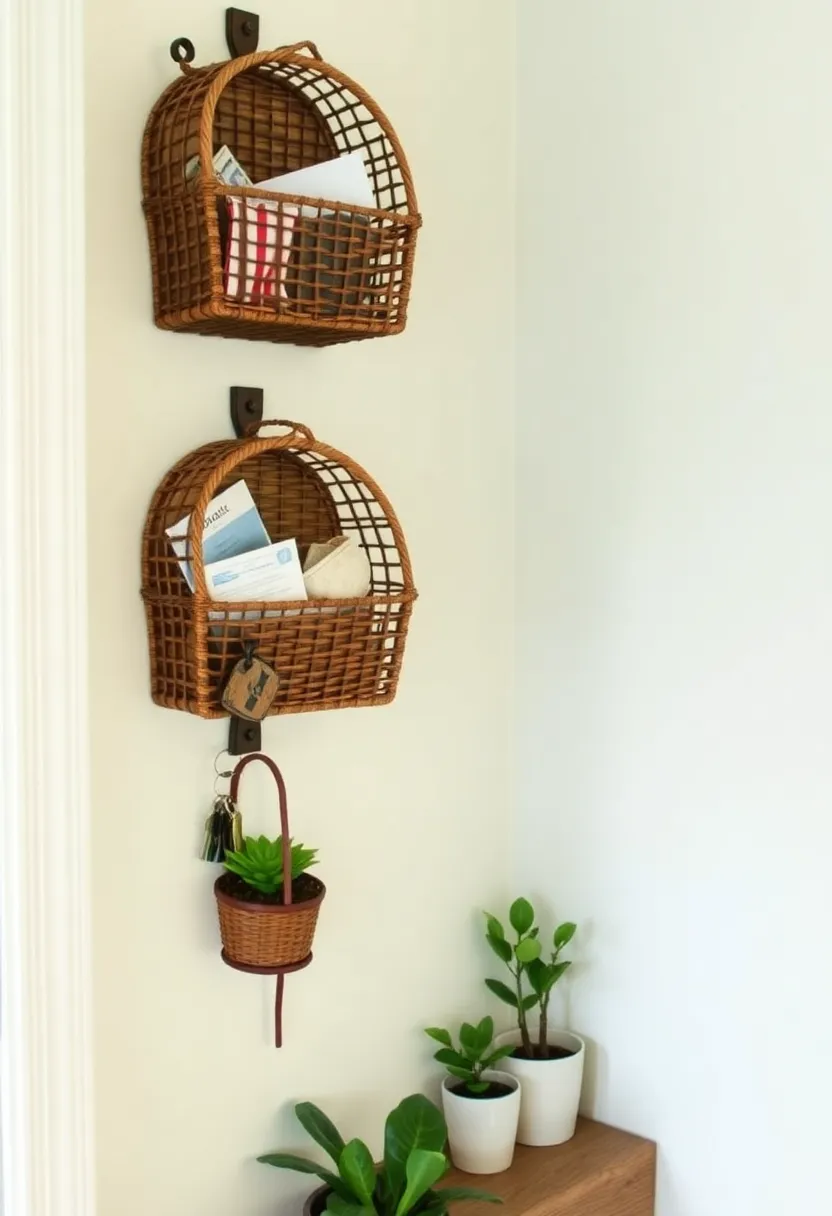 19 DIY Organization Hacks That'll Declutter Your Home in No Time (#15 Is Genius!) - 14. Wall-Mounted Baskets