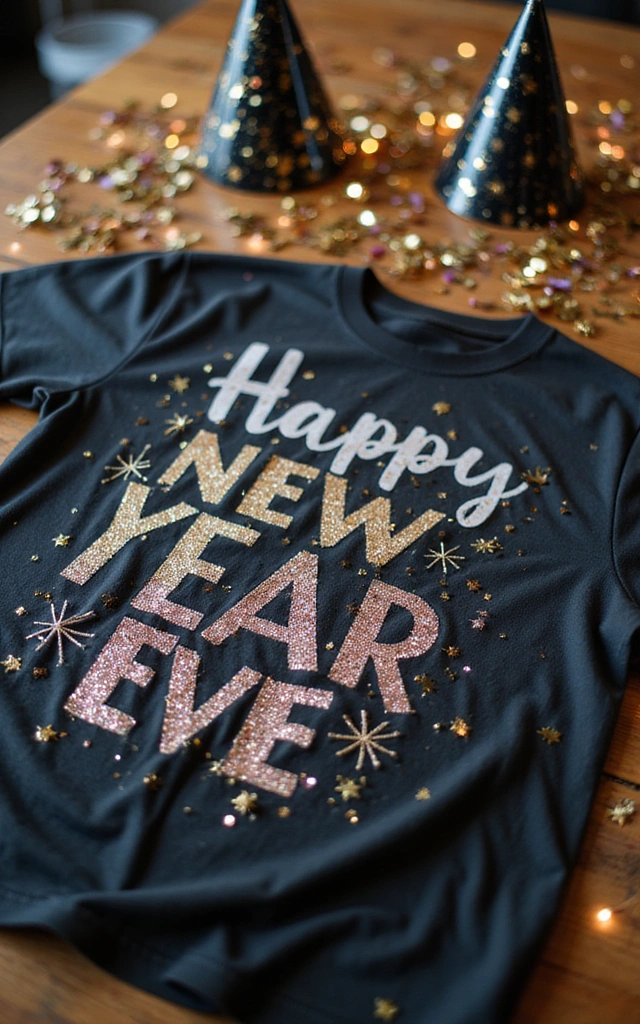 19 Seasonal T-Shirts That'll Get You in the Festive Spirit (Wait Until You See #10!) - 7. Festive New Year’s Eve Tees