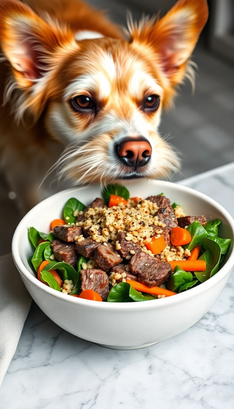 20 Homemade Pet Food Recipes That Will Make Your Furry Friend Jump for Joy (Wait Until You Try #11!) - 15. Lamb and Quinoa Salad