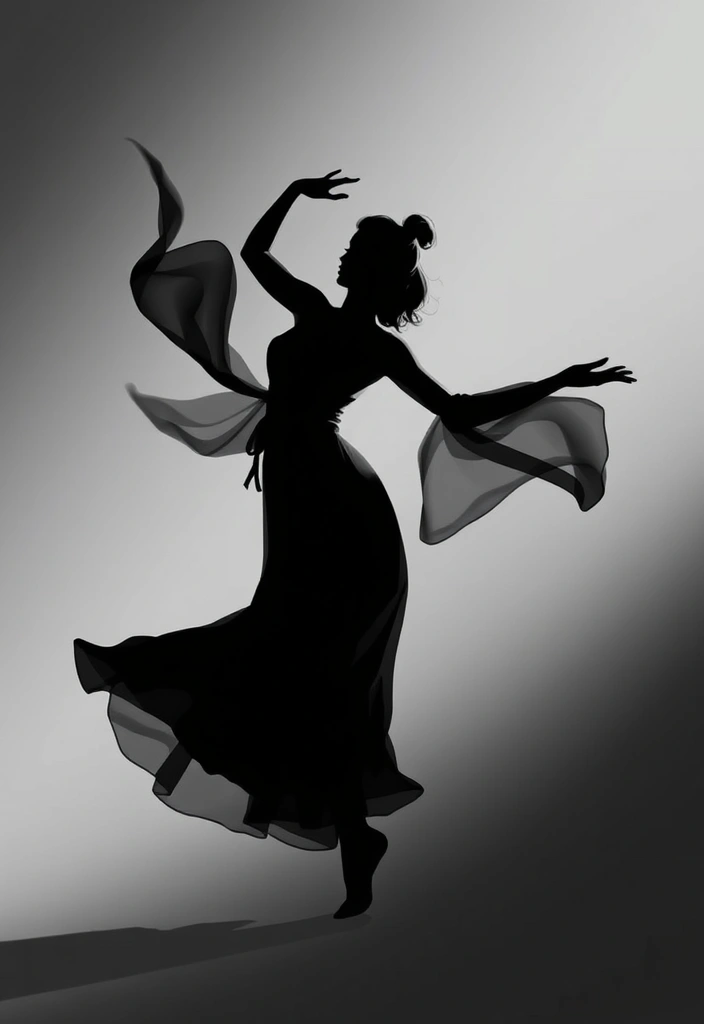 16 Dark Feminine Art Pieces That Perfectly Capture Vulnerability and Strength! - 14. The Dance of Shadows