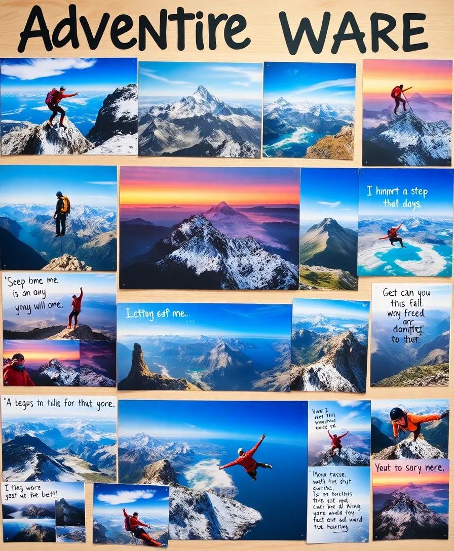 Unlock Your Dreams: 15 Vision Board Ideas That Will Transform Your Life! - 12. The Adventure Board