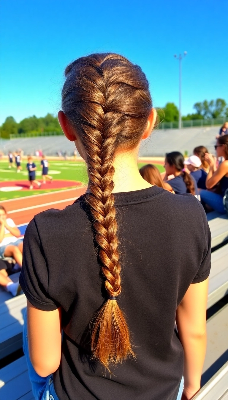 21 Cute and Easy Hairstyles for School That Will Make You the Trendsetter! - 5. Classic French Braid