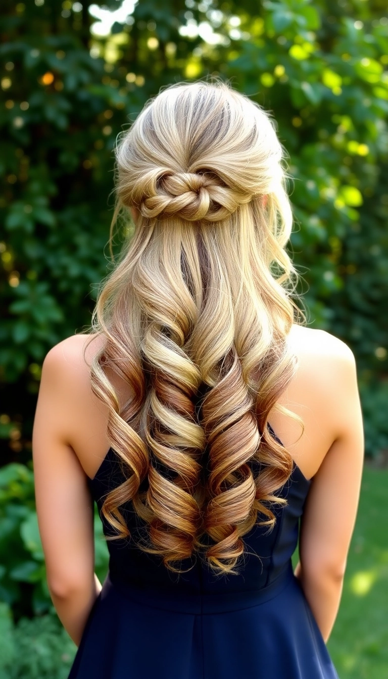 22 Chic Medium Hairstyles for the Mother of the Groom You Won't Believe Exist! - 3. Half-Up Half-Down Twist