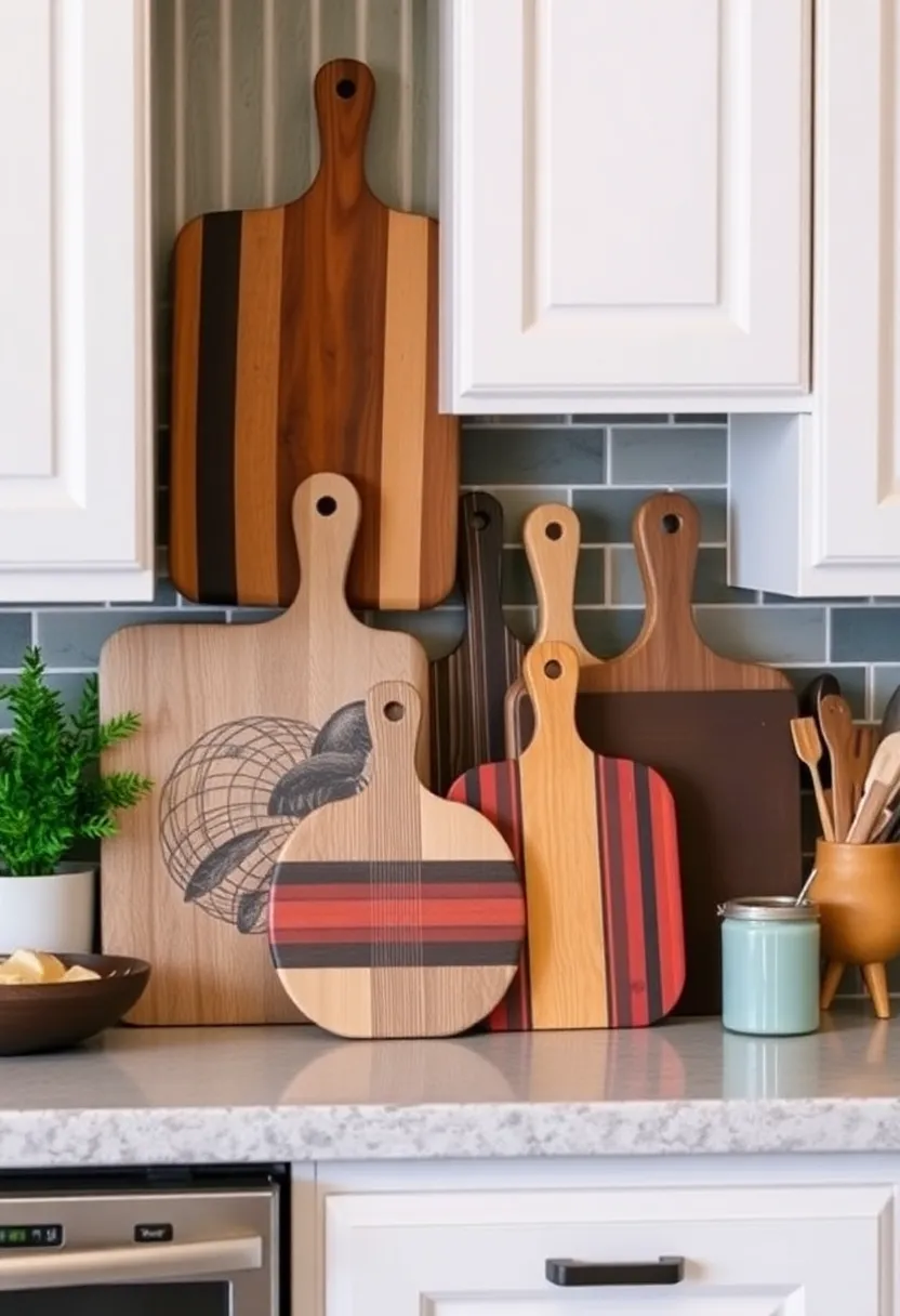 20 Kitchen Organization Hacks That'll Transform Your Space Instantly (You Won't Believe #15!) - 17. Decorative Cutting Board Display