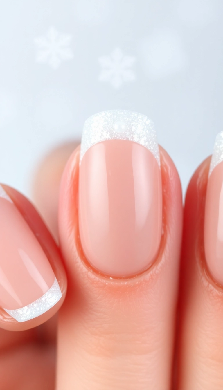 25 Stunning Acrylic Nails for Winter That Will Make You the Trendsetter! - 1. Frosted Tips