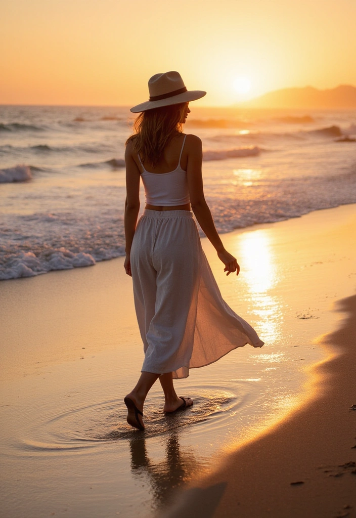 15 Casual Outfit Ideas That'll Make You Look Effortlessly Chic! - 9. Chic Maxi Skirt & Tank Top