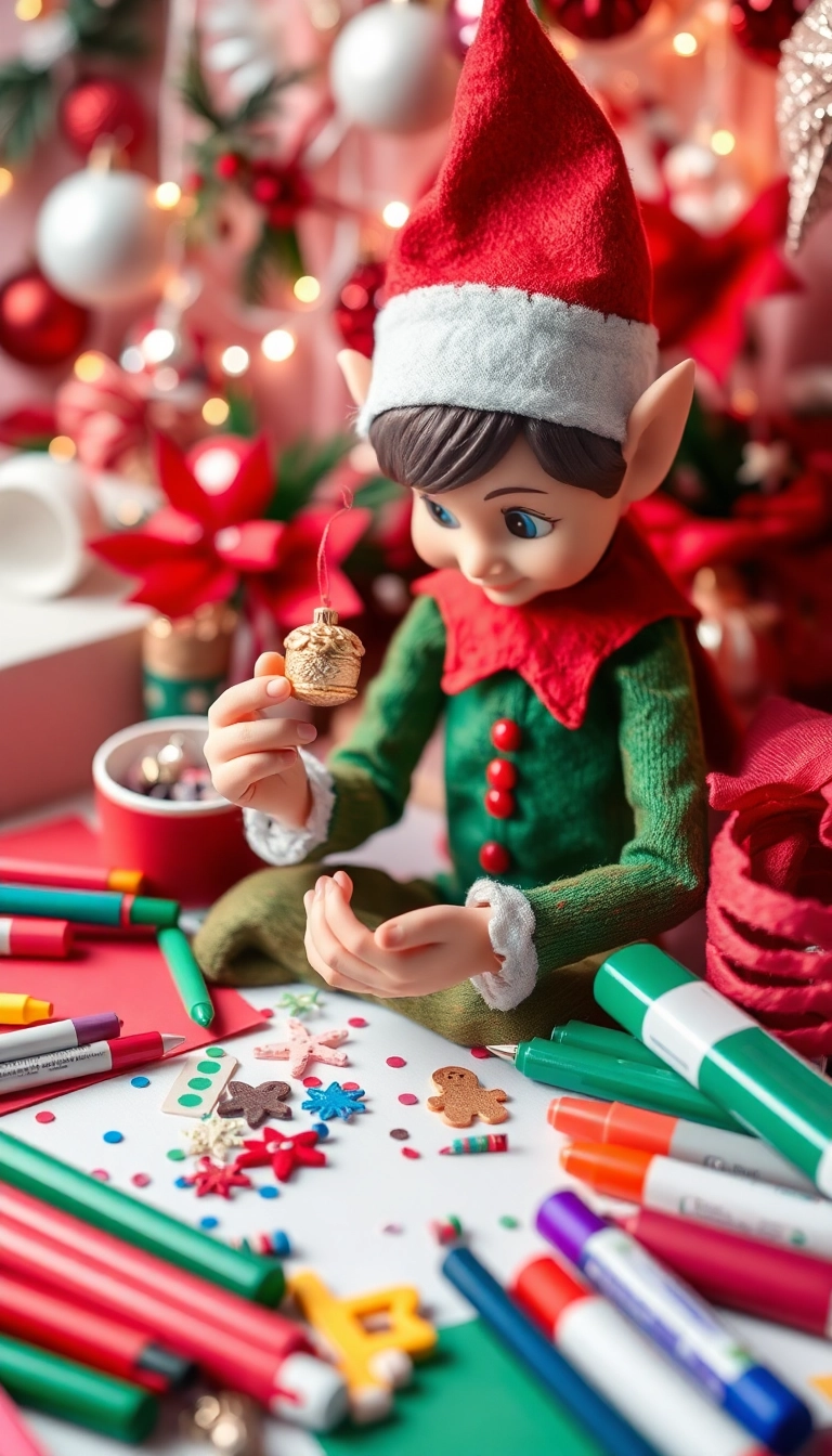 The Ultimate Guide to Funny Elf on the Shelf Fun: 10 Ideas You Can’t Miss! - 8. Elf’s Crafting Corner