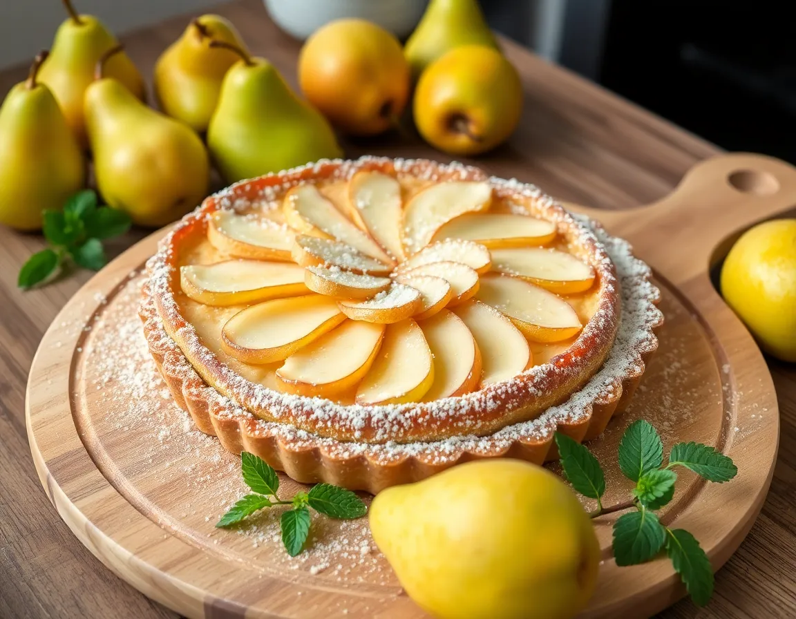 Winter Desserts Recipes: Your Ultimate Guide to Cozy Treats! - 5. Warm Pear and Almond Tart