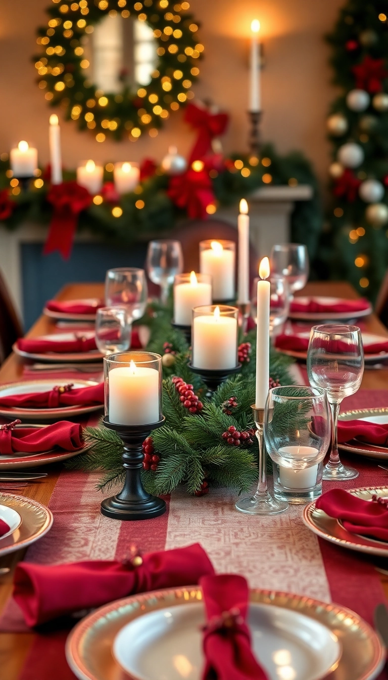 21 Creative DIY Christmas Place Setting Ideas That Will Wow Your Guests! - 21. Seasonal Scented Candles