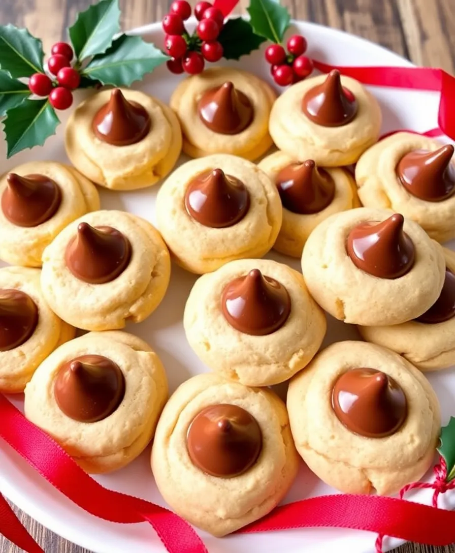 Christmas Cookies: 25 Easy Recipes to Delight Your Holiday Gatherings! - 10. Peanut Butter Blossoms