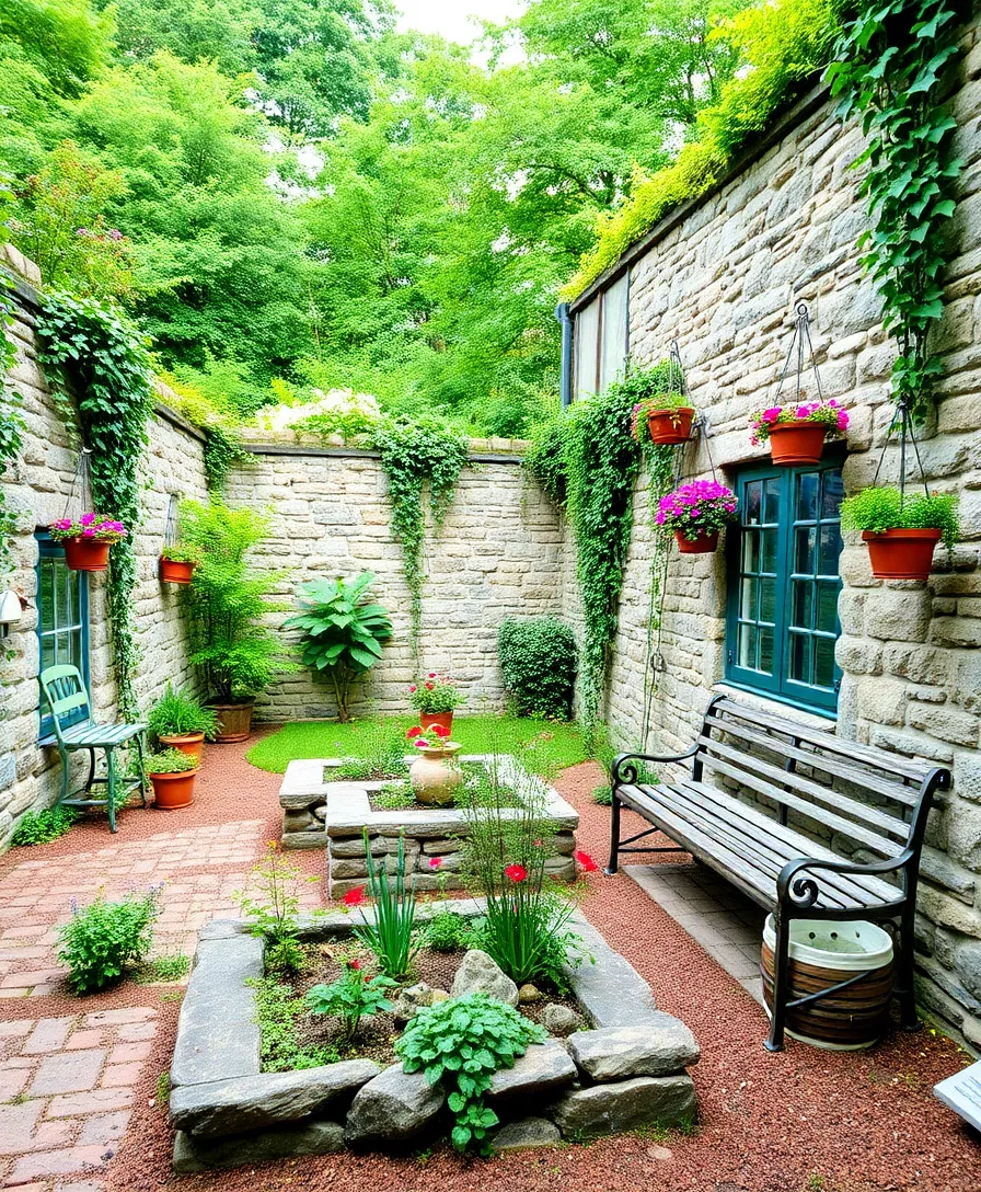 21 Inspiring Garden Design Ideas That'll Transform Any Space Into a Paradise! - 13. Rustic Stone Walls: Create Structure