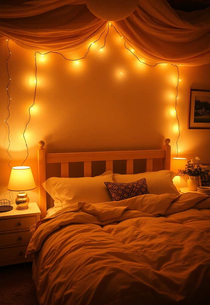 21 Stunning Bedroom Makeovers Under $100 (Wait Until You See #7!) - 9. Brighten with Lighting