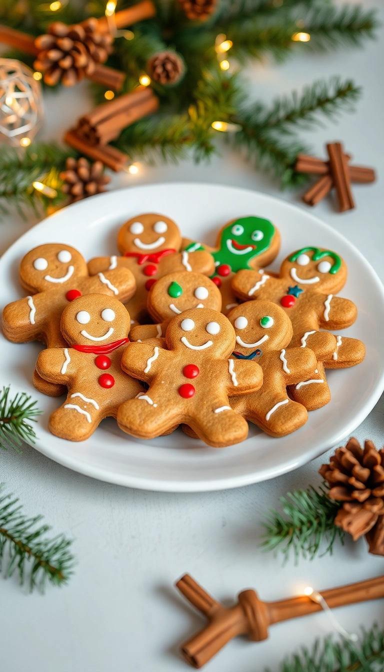 24 Christmas Snacks That Will Steal the Show at Your Holiday Party! - 4. Gingerbread Men Cookies