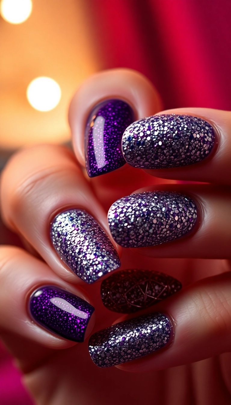 21 Jaw-Dropping Winter Nail Designs That Will Leave You Speechless (Don't Miss #8!) - 7. All That Glitters