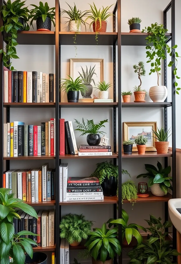 15 Creative Ways to Use Plants in Your Home Decor (Prepare to Be Inspired!) - 4. Integrate Plants into Shelving