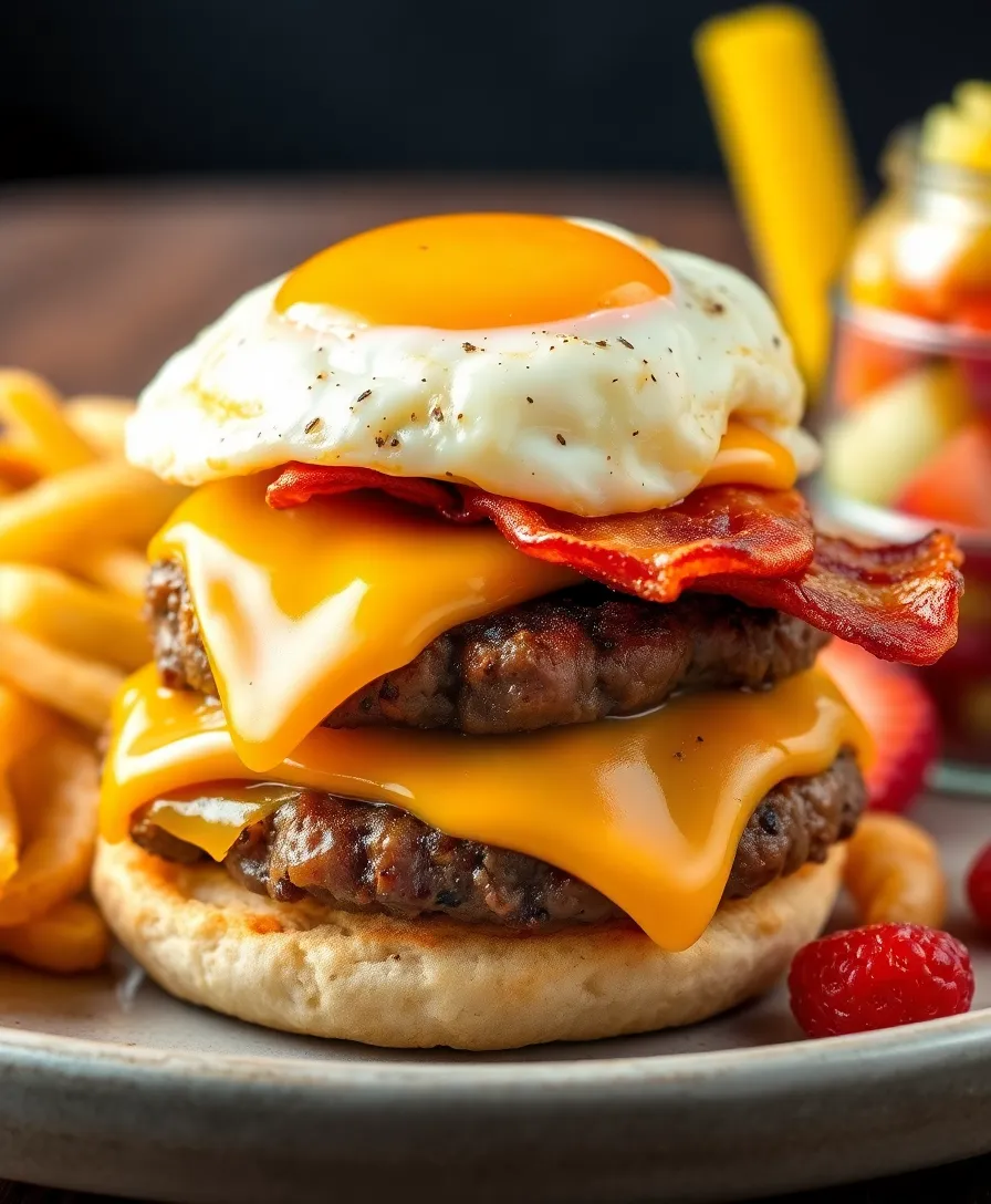 10 Crispy Cheeseburger Recipe Ideas That Will Make Your Taste Buds Dance! - 9. Breakfast Cheeseburger