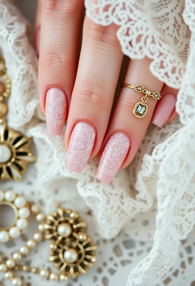 Join the 15-Day January Nails Challenge: 15 Days of Fun Nail Designs! - Day 12: Vintage Lace