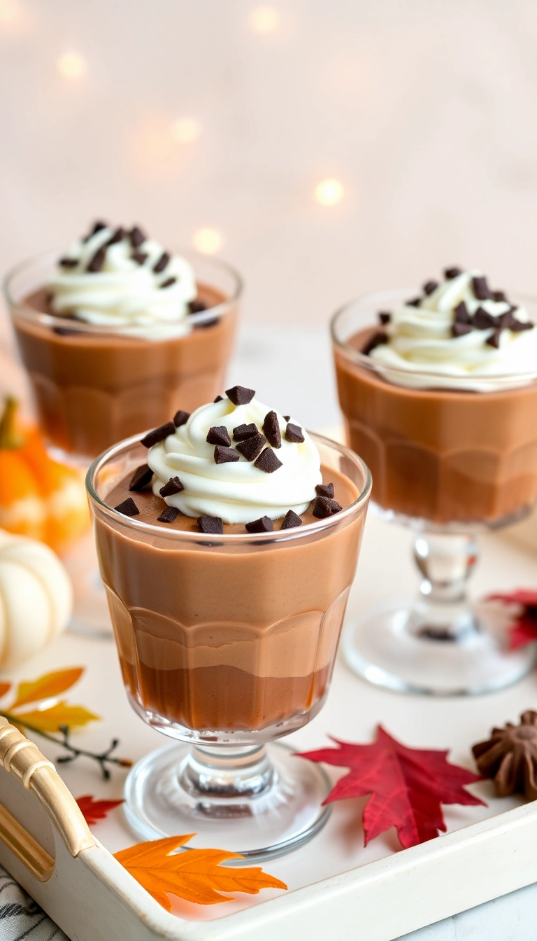 21 Fun Thanksgiving Dessert Ideas That'll Impress Your Guests (You Won't Believe #7!) - 8. Chocolate Pumpkin Mousse