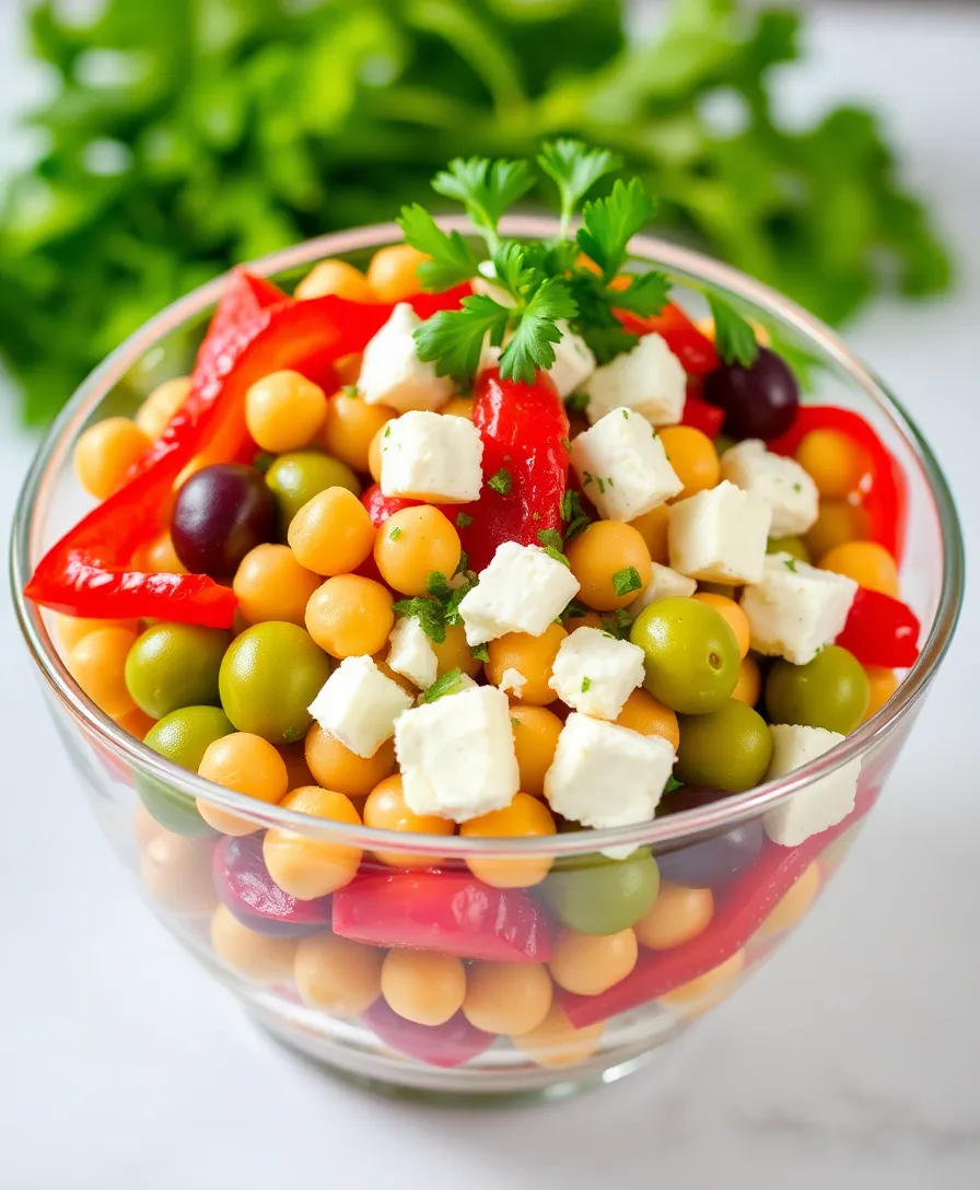 18 Mouthwatering Healthy Salads That'll Make You Forget All About Pizza (#6 Is a Must-Try!) - 2. Mediterranean Chickpea Salad