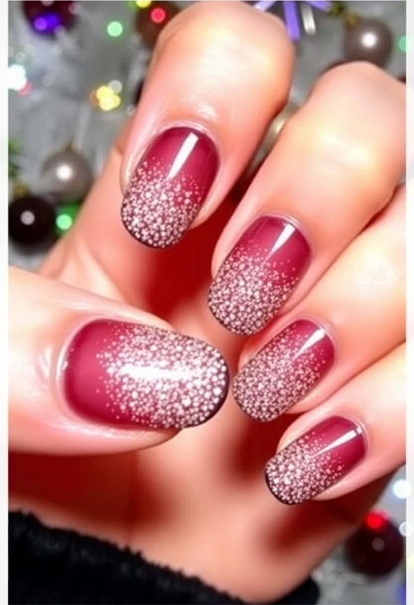 14 DIY January Nail Designs You Can Create in Under 30 Minutes! - 14. Sparkling Gradient