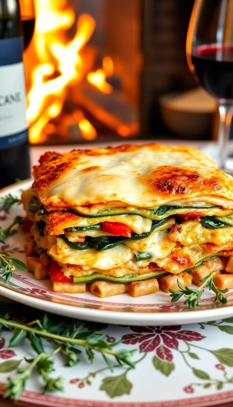 21 Christmas Pasta Recipe Ideas That'll Make Your Holiday Dinner Unforgettable! - 5. Winter Vegetable Lasagna